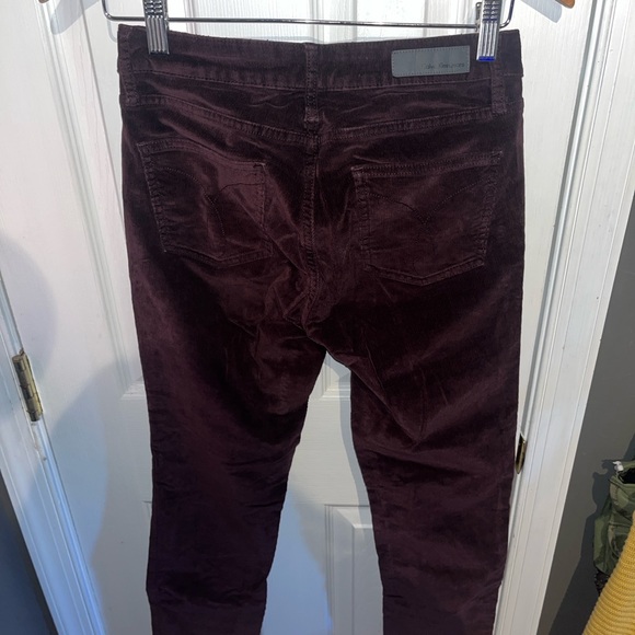 Calvin Klein Deep Burgundy/ Plum Ultimate Skinny Corduroy 5 Pocket Pants - Picture 3 of 7